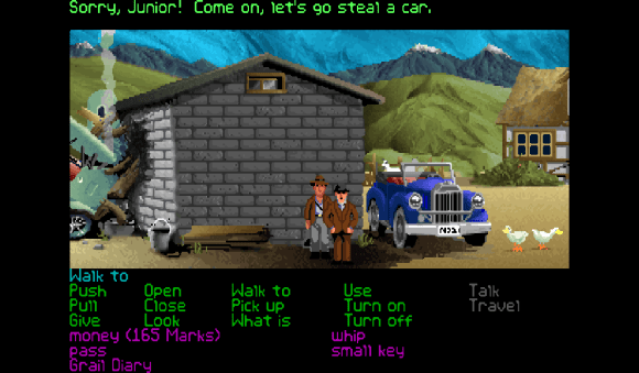 Yes, because that's the rational thing to do when you've just crashed a biplane into the side of a house.