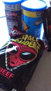 Captured Human foodstuffs, revealing liittle or no nutritional value for Reticulan needs.